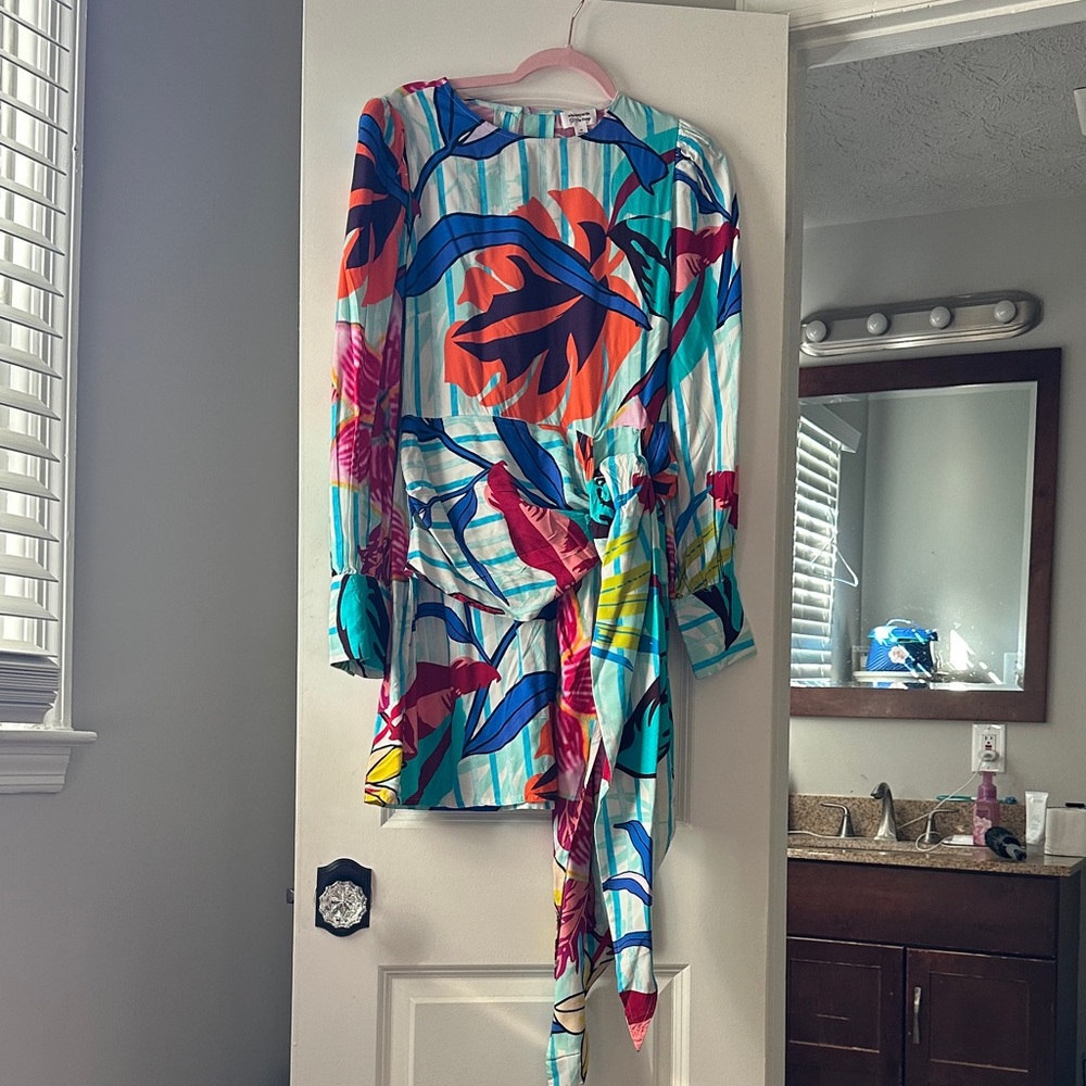 Colorful Long Sleeve Dress